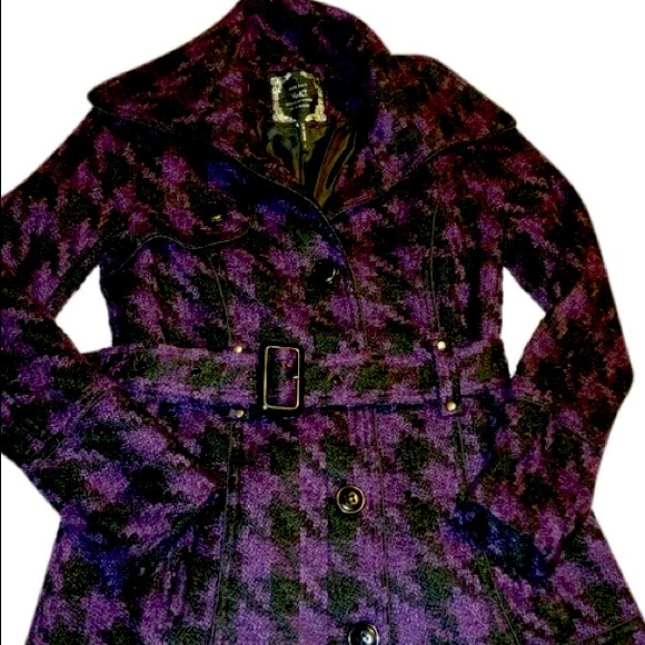 Yoki Jackets & Blazers - Yoki Purple & Black Coat